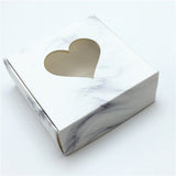 50 Pcs PVC Window Christmas Candy Brown Gift Packaging  Box For Wedding\Candy\Crafts\Cake\Handmade Soap Packing Gift Boxes