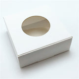 50 Pcs PVC Window Christmas Candy Brown Gift Packaging  Box For Wedding\Candy\Crafts\Cake\Handmade Soap Packing Gift Boxes