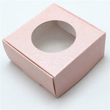 50 Pcs PVC Window Christmas Candy Brown Gift Packaging  Box For Wedding\Candy\Crafts\Cake\Handmade Soap Packing Gift Boxes