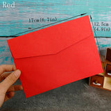 Popxstar Colorful Envelopes 50pcs Blank Paper Bag Postcard Greeting Card Gift Wedding Invitation Envelope Card Package Envelope 12.5x17cm