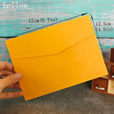 Popxstar Colorful Envelopes 50pcs Blank Paper Bag Postcard Greeting Card Gift Wedding Invitation Envelope Card Package Envelope 12.5x17cm