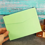 Popxstar Colorful Envelopes 50pcs Blank Paper Bag Postcard Greeting Card Gift Wedding Invitation Envelope Card Package Envelope 12.5x17cm