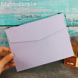 Popxstar Colorful Envelopes 50pcs Blank Paper Bag Postcard Greeting Card Gift Wedding Invitation Envelope Card Package Envelope 12.5x17cm