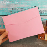 Popxstar Colorful Envelopes 50pcs Blank Paper Bag Postcard Greeting Card Gift Wedding Invitation Envelope Card Package Envelope 12.5x17cm