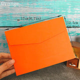 Popxstar Colorful Envelopes 50pcs Blank Paper Bag Postcard Greeting Card Gift Wedding Invitation Envelope Card Package Envelope 12.5x17cm