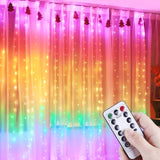 3M LED Curtain Fairy String Lights Remote Control USB New Year Garland Holiday Lamp For Home Bedroom Window Christmas Decoration