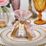 Popxstar New Velvet sugar gift bag Creative Wedding Candy Box baby shower boxes for party favors event supplies comestic bags supply