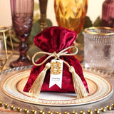 Popxstar New Velvet sugar gift bag Creative Wedding Candy Box baby shower boxes for party favors event supplies comestic bags supply