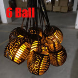 Solar Outdoor Lanterns Garden LED String Lights Solar Lamps Waterproof Hanging Lantern Decoration Patio Flickering Flame Lights