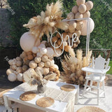 Popxstar 102pcs Doubled Blush Nude Balloon Garland Kit Boho Wedding Decoration Metal Copper Balloon Arch Birthday Party Baby Shower Decor