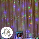 3m LED String Lights Christmas Decoration Curtain String Lights Xmas Lamp For New Year Wedding Party Curtain Garden Decoration