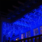 Popxstar LED Fairy Curtain String Light Waterfall Lights with 8 Modes Controller for Indoor Outdoor Patio Wedding Christmas Party Holiday