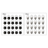 Popxstar 20 pcs Mini Candy Kettles Witch Skeleton Cauldron Holder Pot for Halloween