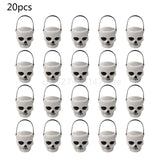 Popxstar 20 pcs Mini Candy Kettles Witch Skeleton Cauldron Holder Pot for Halloween