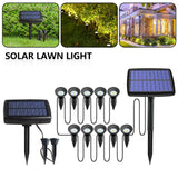 Solar Lawn Light LED Solar Light Garden Lawn Lamp Outdoor Waterproof In-Ground Light Garden Landscape Lamp Pathway Spike Light