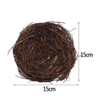 Popxstar 8-25cm Nature Bird Nest Easter Decoration DIY Handmade Craft Birds Nest for Easter Party Home Garden Decoration