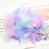 Popxstar 100pcs/bag Colorful Feathers Gift Packing Material Box Filler Supplies Diy Craft Wedding Birthday Party Decoration Accessories