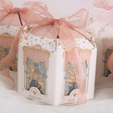 Popxstar Carousel Paper Gift Box Wedding Favors And Gifts Party Baby Shower Candy Packaging Box Birthday Party Decorations Present Boxes