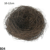 Popxstar 8-25cm Nature Bird Nest Easter Decoration DIY Handmade Craft Birds Nest for Easter Party Home Garden Decoration