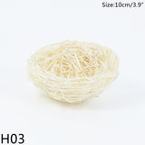 Popxstar 8-25cm Nature Bird Nest Easter Decoration DIY Handmade Craft Birds Nest for Easter Party Home Garden Decoration