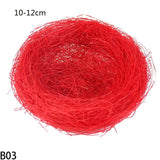 Popxstar 8-25cm Nature Bird Nest Easter Decoration DIY Handmade Craft Birds Nest for Easter Party Home Garden Decoration